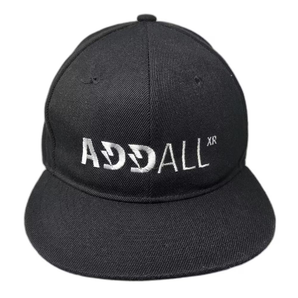 Crown Addall XR Snapback Hat Black One Size Embroidered Green Underbrim Bolt
